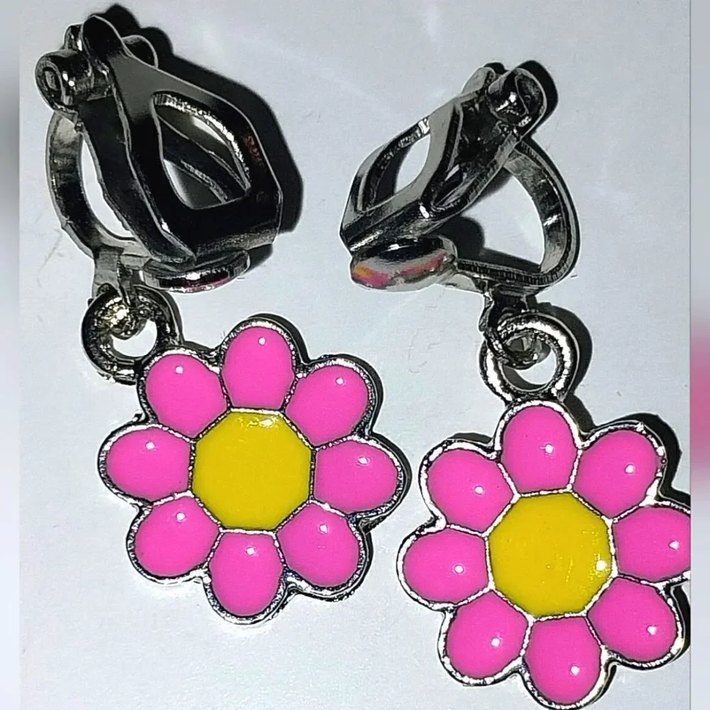 Hand Crafted Super cute kid's fashion clip-on earrings